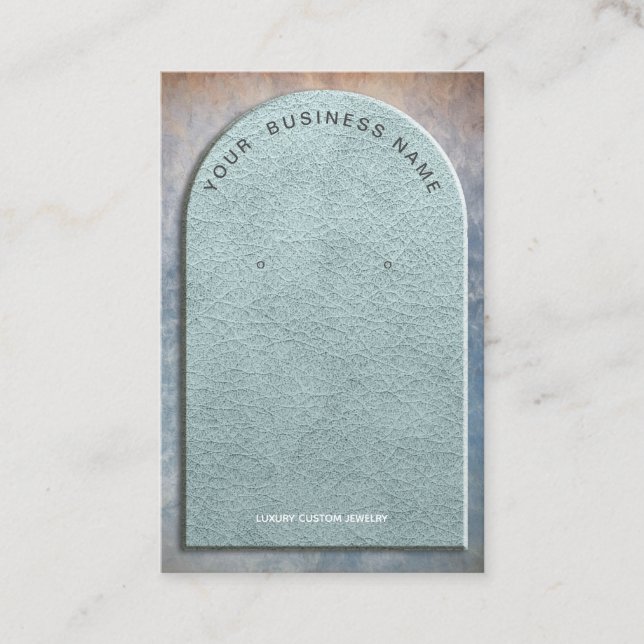 Carte De Visite Arche d'oreille en cuir Faux Trésor (Devant)