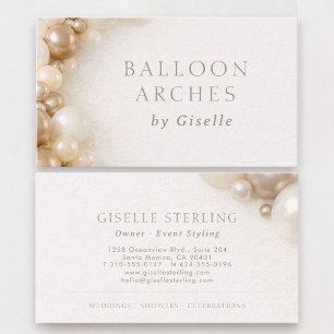 Carte De Visite Arches de Ballons Décoration de Fête
