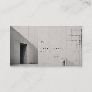 Carte De Visite Architecte béton brutaliste moderne