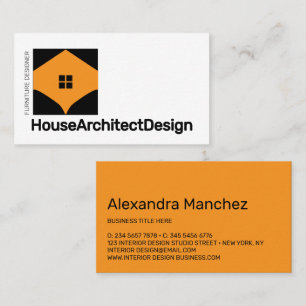Carte De Visite Architecte d'intérieur de maison Meuble