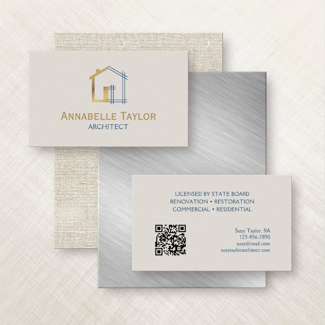 Carte De Visite Architecte Entrepreneur Résidentiel (Créateur téléchargé)