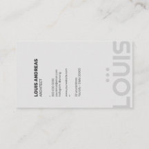 Architecte minimaliste Moderne Contractant Designe