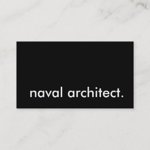 Carte De Visite architecte naval.