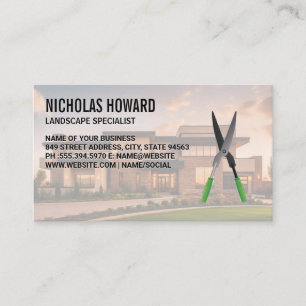 Carte De Visite Architecte paysager   Clippers de couverture