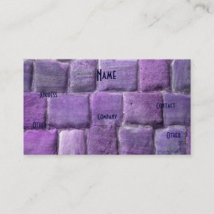 Carte De Visite Architecte Purple Sandstone