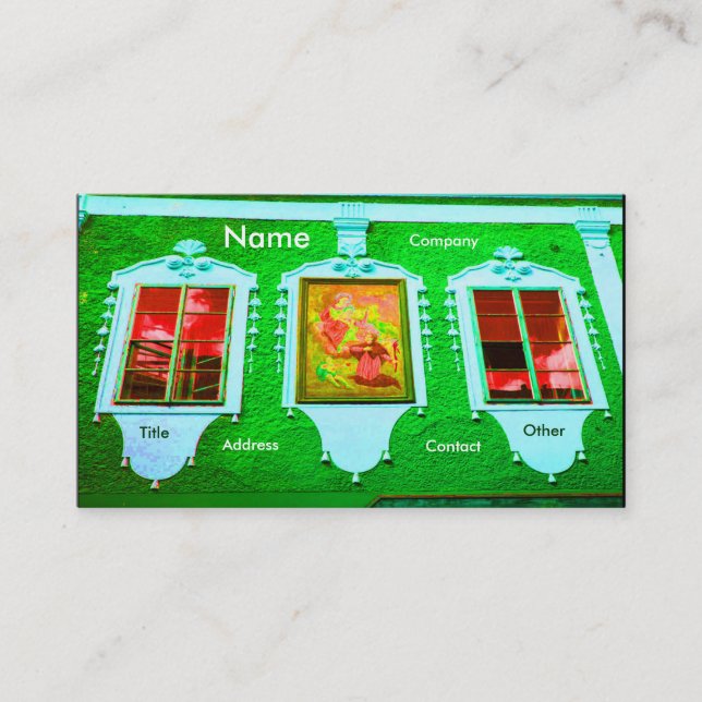 Carte De Visite Architecte Windows III (Devant)