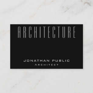 Carte De Visite Architecture moderne Plain Architect Architecture 