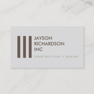 Carte De Visite Architecture moderne simple, Construction, Design