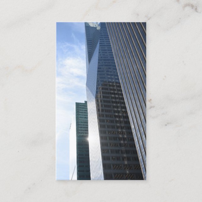 Carte De Visite Architecture NYC Skyscraper Photographie Metallic (Devant)