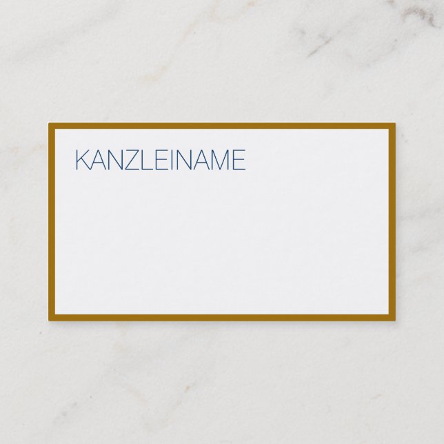 Carte De Visite Arête dorée (Dos)