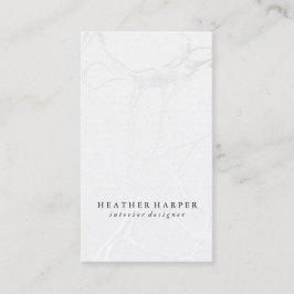 Carte de visite - argent gris de marbre