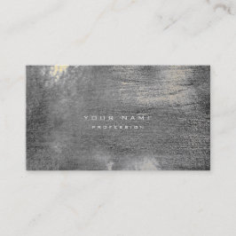 Carte De Visite Argent Grungy Monochrom Cement Mur Gris Or Sepi