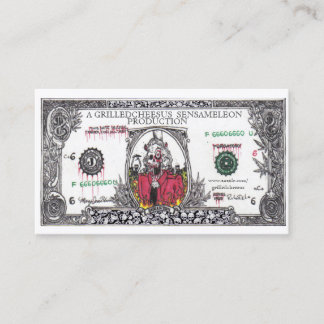 Carte De Visite Argent la racine de tout le mal