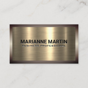 Carte De Visite Argent Or Métallique En Aluminium Brossé   Industr