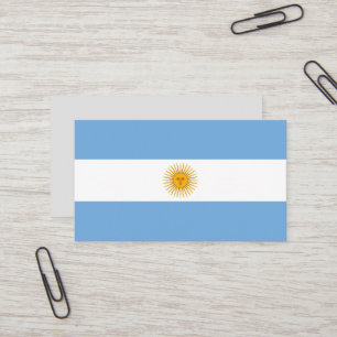 Carte De Visite Argentina flag