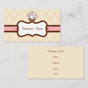 Carte de visite Argyle Cupcake