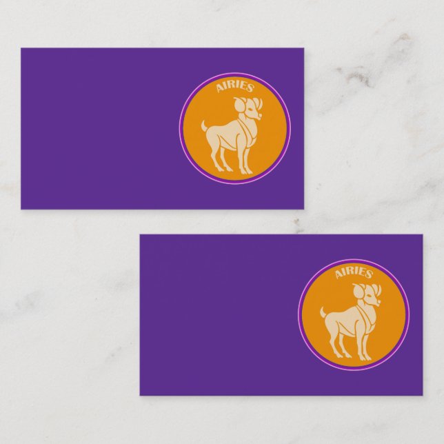 Carte de visite Aries (Devant / Derrière)