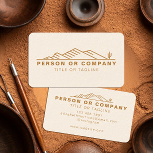 Carte De Visite Arizona Cactus Paysage Ou Immobilier Moderne