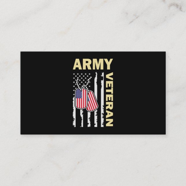 Carte De Visite Armée Américaine De Naissance Vétérinaire De Choix (Devant)
