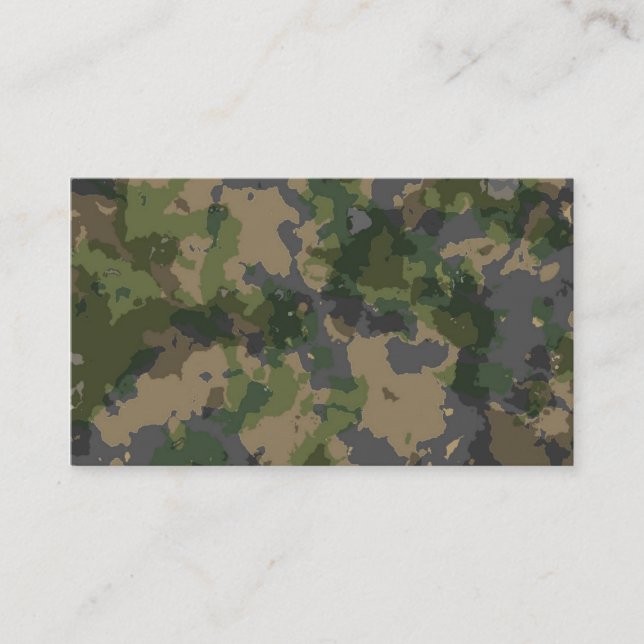 Carte De Visite Armée Camo (Devant)