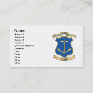 Carte De Visite Armoiries de l'État de Rhode Island