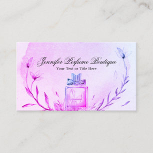 Carte De Visite Aromathérapeutique Parfum violet maquillage de bea