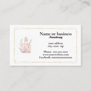 Carte De Visite Aromathérapie