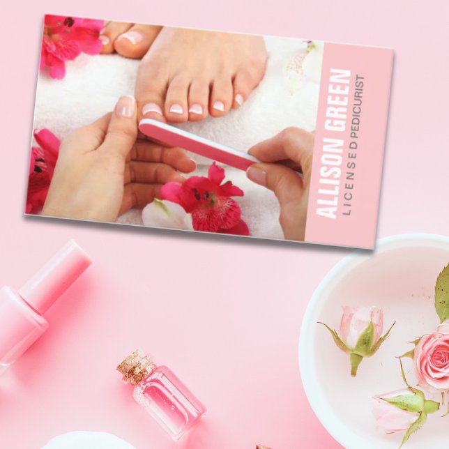 Carte De Visite Aromathérapie Manicuriste Pedicurist Pedicure Salo (Créateur téléchargé)