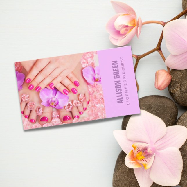 Carte De Visite Aromathérapie Manicuriste Pedicurist Pedicure Salo (Créateur téléchargé)