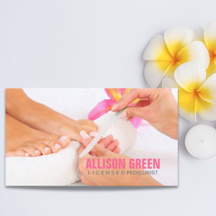 Carte De Visite Aromathérapie Manicuriste Pedicurist Pedicure Salo