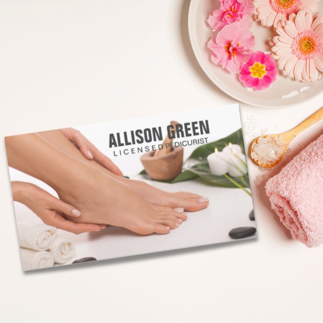 Carte De Visite Aromathérapie Manicuriste Pedicurist Pedicure Salo (Aromatherapy Manicurist Pedicurist Pedicure Salon Business Card)