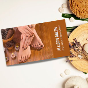 Carte De Visite Aromathérapie Manicuriste Pedicurist Pedicure Salo