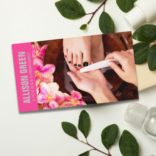 Carte De Visite Aromathérapie Manicuriste Pedicurist Pedicure Salo