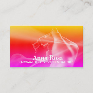 Carte De Visite *~* Aromathérapie Poignée de bouteille d'huiles es