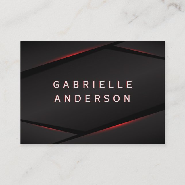 Carte De Visite Arrière - plan Abstrait Red Glow (Devant)