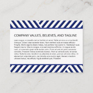 Carte De Visite Arrière - plan bleu Motif