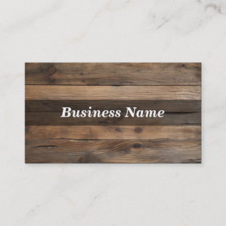 Carte de visite Arrière - plan bois