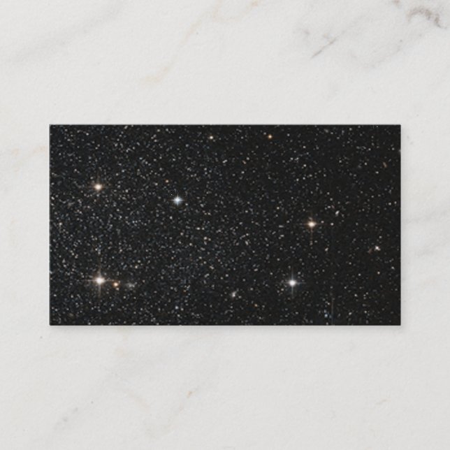 Carte De Visite Arrière - plan - Ciel nocturne et étoiles (Devant)
