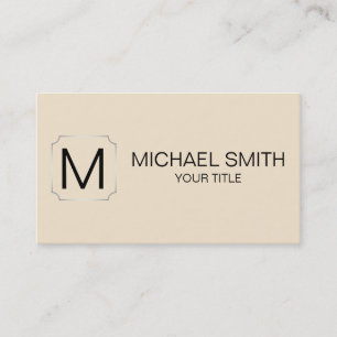 Carte De Visite Arrière - plan couleur champagne