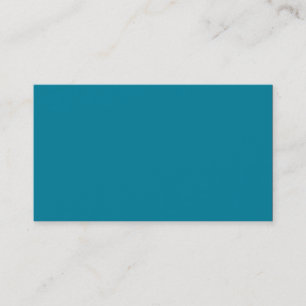 Carte De Visite Arrière - plan couleur Lagoon Turquoise profond b
