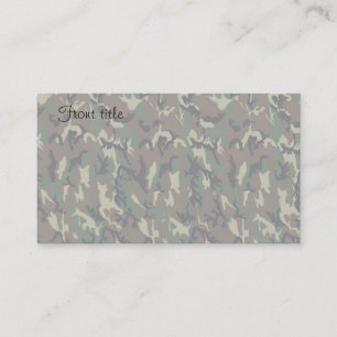 Carte De Visite Arrière - plan de Camouflage de forêt militaire éc