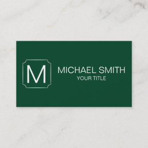 Carte De Visite arrière - plan de couleur verte britannique