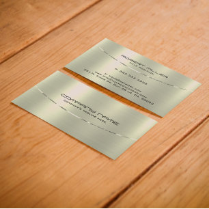 Carte De Visite Arrière - plan de texture métallique argentée