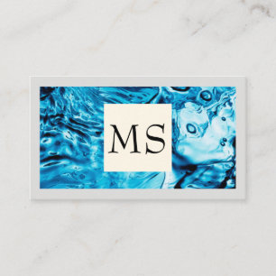 Carte De Visite Arrière - plan d'eau