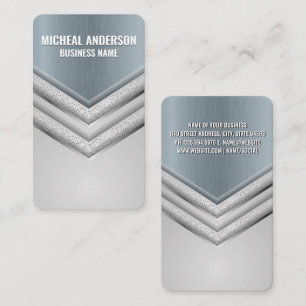 Carte De Visite Arrière - plan des flèches métalliques