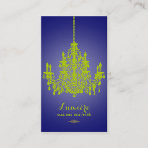 Carte De Visite Arrière - plan du vert chandelier/DIY de matcha de