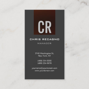 Carte de visite Arrière - plan gris rouge brun ver