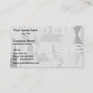 Carte De Visite Arrière - plan modèle photo