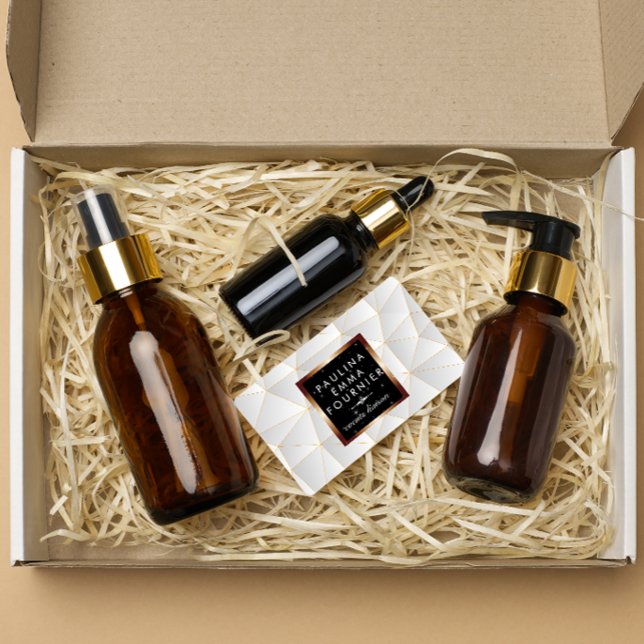 Carte De Visite Arrière - plan Motif géométrique moderne (Créateur téléchargé)