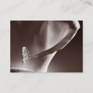 Carte De Visite Arrière - plan noir à la couleur blanche de la cal